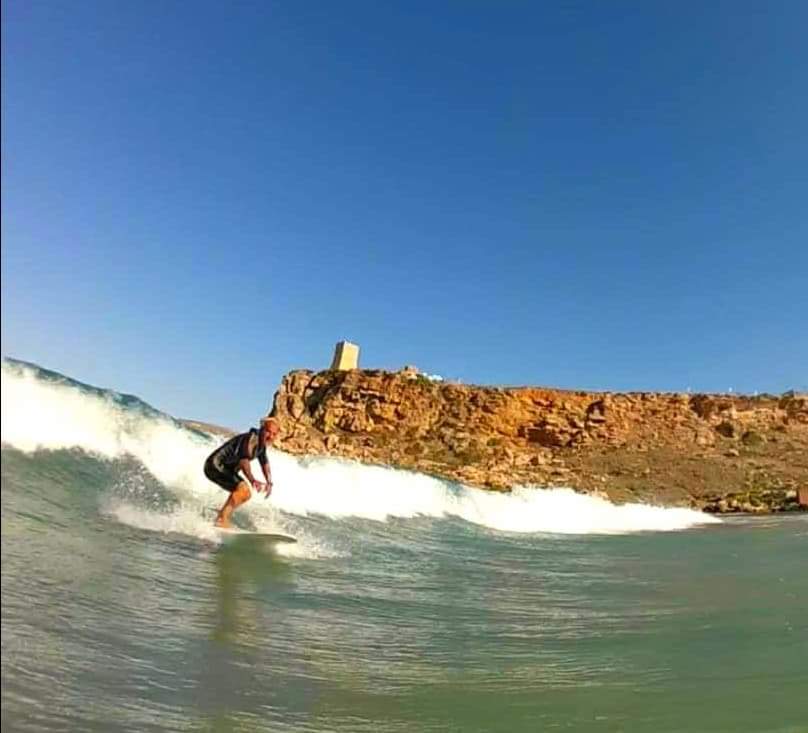 Edwin Galea surfing Riviera