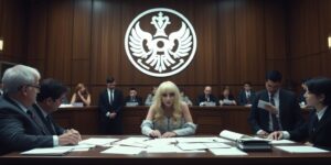 Lady Gaga in court facing lawsuit over logo controversy.