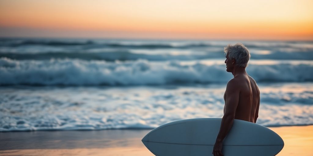 Mick Fanning reflecting on the beach for Timo Jarvinen.