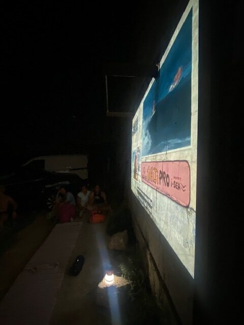 The screen showing the WSL World Surf League event