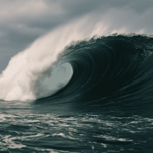 Big Wave barrelling offshore
